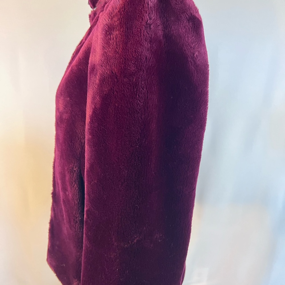 Vtg Sasson Juniors Sz 9 Full Zip Faux Fur Coat - Picture 4 of 16